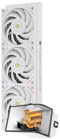 THERMALRIGHT Wonder Vision 360 UB ARGB Blanco Enfriador de CPU AIO, para AM5/Intel LGA1851/1700, pantalla curva 3D de 6,67 pulgadas con resoluciones de 2400x1080, pantalla de panel magnético, soporte
