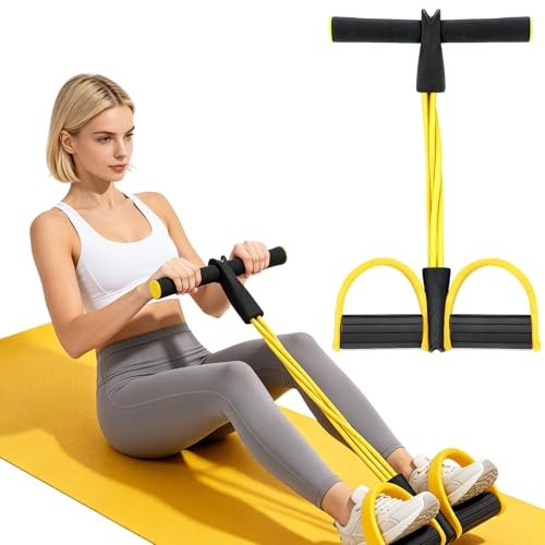 Itian Corde de Tension Multifonctionnelle, Bande de Résistance Elastique de Fitness Femme, Accessoires de Yoga, Redressement Assis