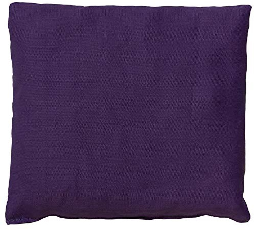 Cuscinetto con semi di farro bio - 12x12cm - viola - Piccolo cuscino termico utilizabile caldo & freddo
