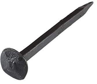 Battle-Merchant Schmiedenägel | 7,5 cm lang | Set mit 10 Stück | geschmiedet Ziernägel Eisen Nägel Eisennägel Antik schwarz