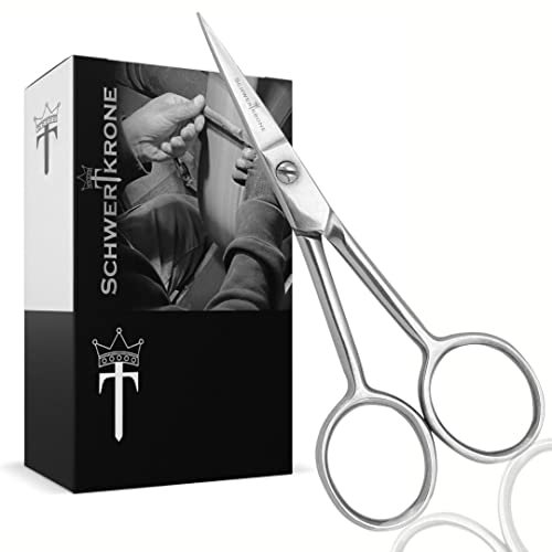 Schwertkrone Silhouettenschere Fadenschere Stickschere Applikationsschere Handarbeitsschere gerade Schneide
