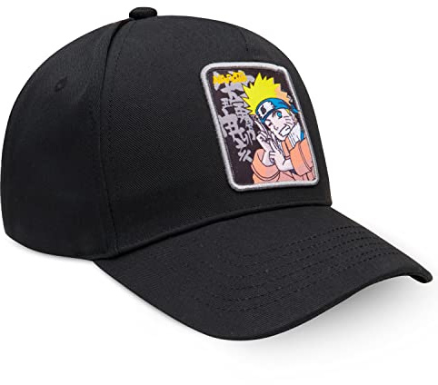 NARUTO Gorra de Béisbol de Anime, Gorra Gorra Tipo Trucker Ajustable Snapback Manga Anime Merchandising Oficial Talla Unica Hombre Niño Chico Adolescente