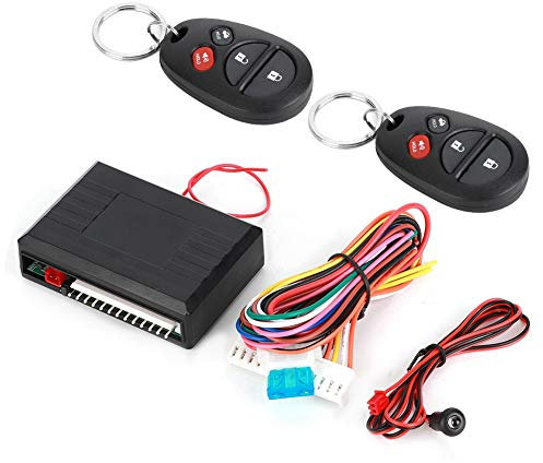 Sistema de Alarma de Coche de Entrada sin Llave, Sistema Antirrobo Universal para Coche, 4 Botones, Sistema de Entrada sin Llave, Kit de Cierre Centralizado (negro)