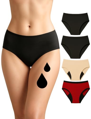 NoBlood - Starter Kit - Pacco da 4 (2 x Nero, 1 x Rosso, 1 x Nude, L)