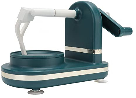 Pelamele, Pelafrutta a Manovella, Affettatrice Pelamele Durevole e Resistente, Manovella Automatica, Lame in Acciaio Inossidabile Ultra Affilate, Strumento per Sbucciare Frutta per la Cucina(Verde)