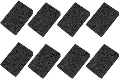 8 Stück Küchenschwamm Schwarz Putzschwamm Langlebig Spülschwamm Küchen Scheuerschwamm Waschbar Spülschwamm Soft Weich Geschirrschwamm (M,Schwarz)