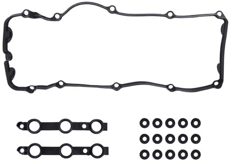 Couvercle de Soupape de Moteur, Jeu de Joints de Couvercle de Soupape 11 12 0 030 496 Compatible pour 3-ER E46 5-ER E39 E60 X3 E83 X5 Z4 M54