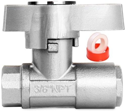 Swess DN10 Ball Valve Pressure Washer, 3/8 Stainless Steel Quick Connect Shut Off Valve for Power Washers Hose (5000 PSI)