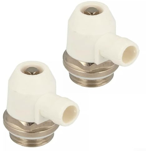 ReachMall Air Vent Bleed Valve, 1/2 Inches Manual Radiator Air Vent Bleed Valve, Vent With Rotatable Drain Outlet