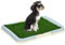 PawHut Welpentoilette Hundetoilette für kleine Hunde, Trainingsrasen für Welpen, drinnen Welpenklo für zuhause, Kunstgras Hunde WC für Balkon Indoor 63x48,5cm Blau