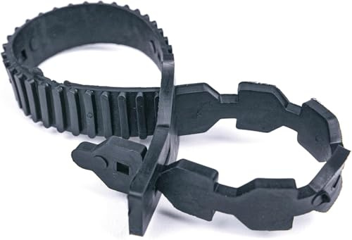 Super Soft Tree Ties - Soft Rubber Tree Ties Heavy Duty Providing Adjustable Support for Trees, Shrubs, and Climbing Plants - Durable and Reusable Plant Supports for Outdoor Plants (40cm, Pack of 10)