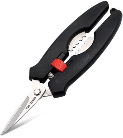 Forbici Di Pesce - Forbici Di Granchio | Aragosta Per Guscio Per Guscio E Coda | Formante Da Cucina In Acciaio Inossidabile Con Impugnatura Di Comfort Per Verdure Di Granchio | Cesoie Per Pesce Pesant