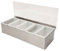 Beaumont Condiment Holder - 5 Removable Compartments, Stainless Steel, 1 Pint Compartments, Clear Lid to Help Protect & Identify Sauces, Size: 94x151x384 mm, CZ598
