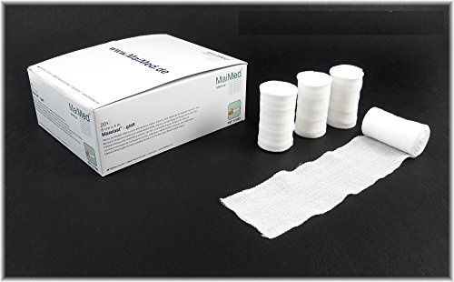 100x elastische Fixierbinden 6cm x 4 Meter max. Länge Fixierbinde/elastische Mullbinden/Mullfixierbinde/ConsuMed Bundle