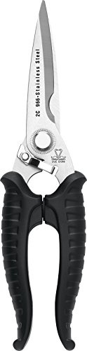 DUE CIGNI SINCE 1896 Due Cigni Forbici Cucina Multiuso, 20,4 cm, Acciaio Inossidabile, Nero, 20.4 cm