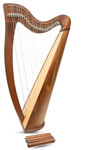 28 String Claddagh Harp Rosewood