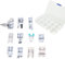 JZK 11 pieces Sewing machine domestic accessories set with storage box, presser foot replacement part kit for sewing machine Singer Brother Janome Toyota Elna AEG