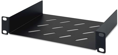 DIGITUS Étagère – 10 pouces, 1U – profondeur 150 mm – Moir