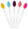 WLLHYF 5 Stück Lippen-Peeling-Pinsel, doppelseitiges Silikon-Peeling-Werkzeug, Mini-Lippenpinsel-Reiniger für Männer und Frauen, aufhellende dunkle Lippen, glatteres volles Lippen-Aussehen (5pcs)