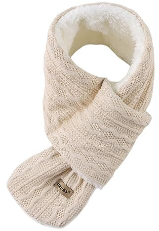 OMUKY Kids Scarf Fleece Warm Knitted Scarf Toddler Cold Weather Neck Warmer