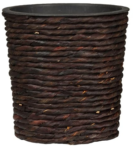 Scheurich Water Hyacinth 26 - Vaso da vimini in giacinto d'acqua, colore: marrone, diametro 26 cm, altezza 24 cm, 19,3 l Vol.
