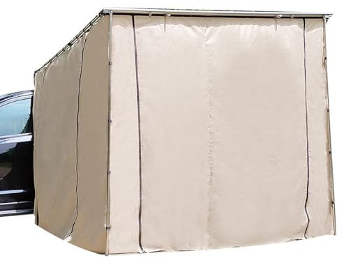 LYUCAYHQ Autozelt, Auto Markise, Dachzelt Auto mit 3 Türen, Vorzelt Wohnmobil Aluminiumrahmen, Höhenverstellbar