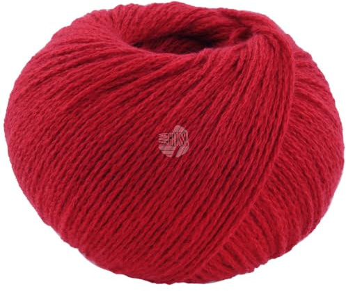 LANA GROSSA Cashmere Pure | Klassisch verzwirntes reines Kaschmirgarn | Handstrickgarn aus 100% Kaschmir | 25g Wolle zum Stricken & Häkeln | 115m Garn FB 22