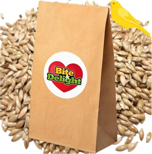 Bite & Delight 25kg Graines de Canaris - Alpiste Pur pour Oiseaux, Perruches, Canaris - Nourriture pour Oiseaux, Graines de Canaris