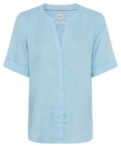 Style Veri Leinenbluse mit Halbarm