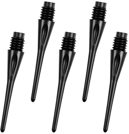 flintronic Plastic Dart Tips, 200 PCS Dart Tip Replacement Tips, 2BA Standard Thread, Soft Dart Tips, Premium Replacement Dart Accessory, Black