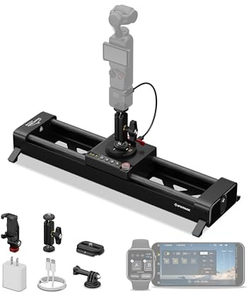 iFootage Shark Slider PICO PRO,15.8 Motorized Camera Slider,Phone Slider