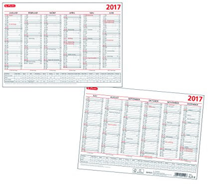 Herlitz 50004294 Tafelkalender A5 2017