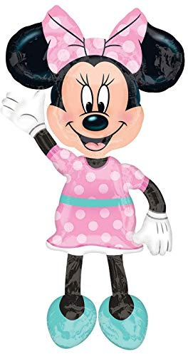 amscan 10116417 Airwalker Globo de aluminio con diseño de Minnie Mouse, 1 unidad