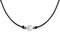 Pearls Ziegenleder Damen-Kette 925 Sterling Silber Hochwertige Süßwasser-Zuchtperlen in ca. 9 mm Rund weiß Lederkette mit echten Perle weiss (42 cm)