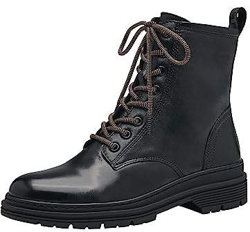 Tamaris Bottines à lacets pour femme, Black 1 25230 41 001, 37 EU