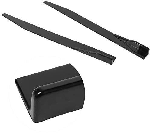 Auto-Seitenschweller, 2 Stück Seitenschweller Splitter Lip Winglet Diffusor Universal 120 Cm 47,2 Zoll Glänzend Schwarz