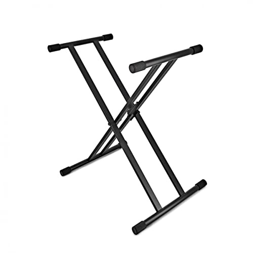 gear4music Double Braced X Frame Stand for Digital Piano and Keyboard