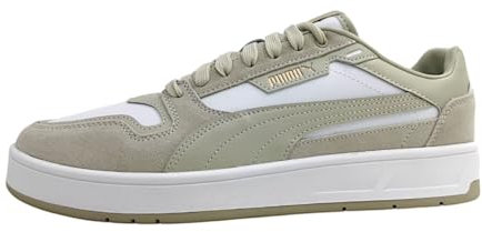 PUMA Unisex Court Classic Street SD Sneaker, White-Desert DUST Gold, 43 EU