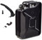 BW® Kraftstoffkanister Metall Benzinkanister 20 Liter mit Ausgießer - Schwarz - RAL 9005 - TÜV-geprüft und UN-Zulassung - Made in Europe