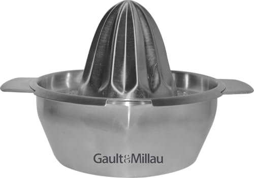 GAULT&MILLAU - Presse Agrumes - Extraction de jus rapide et efficace - Robuste et pratique - Lot de 1, Métal