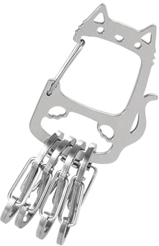 Ungtyb Moschettone portachiavi – Moschettone in acciaio inox, resistente, gancio a S, gancio a catena a sgancio rapido, per donne, zaino in spalla e borsa