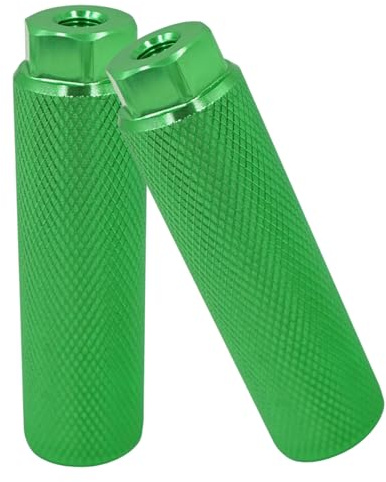 Skyzone 2 clavijas universales para bicicleta, antideslizantes, de aleación de aluminio, accesorios de bicicleta para BMX, bicicleta de montaña (verde)
