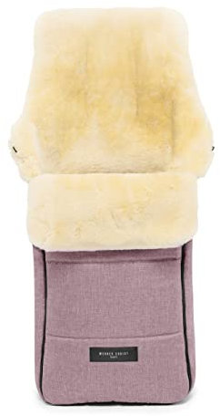 WERNER CHRIST BABY, Lammfell-Fußsack AROSA – warme Buggy, Kinderwagen-Fußsack (Kinder ab 6 bis 36 Monate), medizinisches Fell, in Rosé (Rosa)