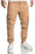 REPUBLIX Herren Jogger Cargo Chino Jeans Hose R7020 Beige W38