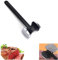 Ziranee Fleischklopfer,Heavy Duty Schnitzelklopfer Metall Fleischzartmacher Schnitzelklopfer Fleischzartmacher Fleischhammer Geeignet Doppelseitig Schnitzelhammer für Schnitzel Steak Choppers