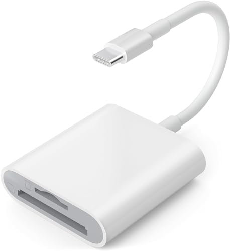 Lettore di Schede SD USB C, Adattatore da USB C a SD/Micro SD, Lettore di Schede di Memoria TF Compatibile con Dispositivi di Tipo C Come Samsung, Huawei, MacBook, laptop, Tablet