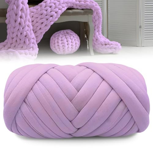 SPORWAY 500g Bulky Armstricken Wolle: Dicke Sperrige Handstrickgarn, Häkel Chunky Yarn, Roving Garn zum Stricken für Taschen, Decken, Körbe, Haustiernester, DIY Kunsthandwerk