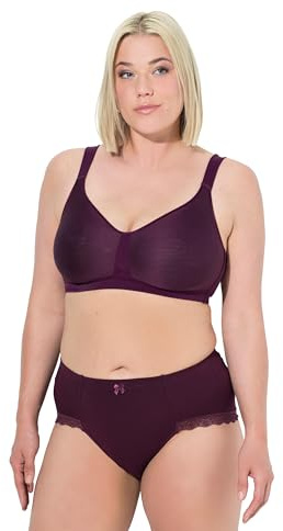 Ulla Popken Donna Reggiseno Rosso UVA 100D