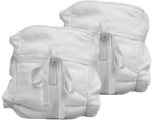 ZUNOXAZ 2pcs Cotton Diaper Pants Washable Reusable Breathable Cloth Diaper Cover Soft Skin-Friendly Newborn Nappy Pants for Boys
