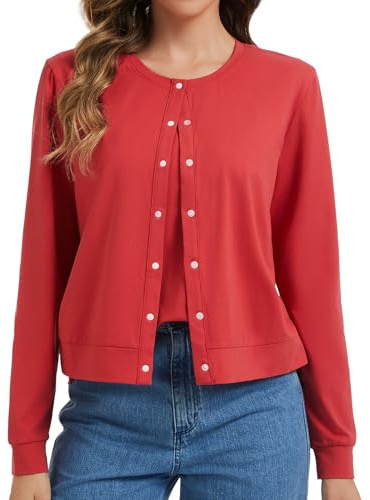 Sosolism Chemises d’Allaitement pour Femmes Cardigan Hauts d’Allaitement